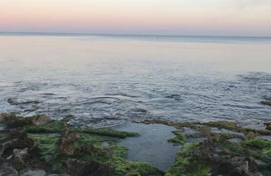 La Zenia beach (Cala Bosque) at sunset, Orihuela Costa